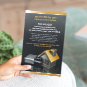 Sicherheitsalarmsystem Flyer Vorlage
