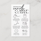 Sicherheitsanweisungen für Minimalistische Holzkle Visitenkarte (Vorderseite)