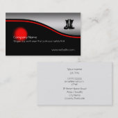 Sicherheitsarbeitstiefel, rote Stelle, metallische Visitenkarte (Vorne/Hinten)