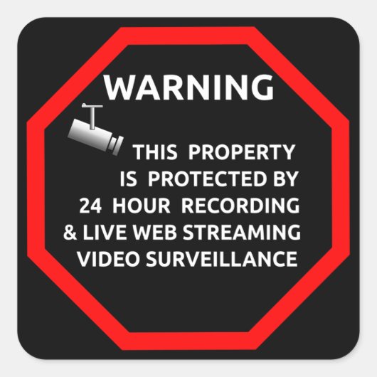 Sicherheitsaufkleber für Windows durch Unternehmen Quadratischer Aufkleber (Vorderseite)