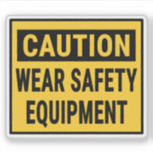 Sicherheitsausrüstung für Warenkorb Aufkleber (Vorderseite)