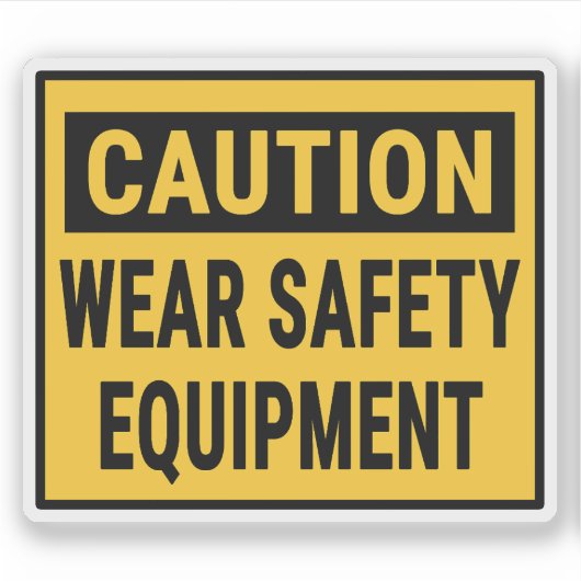 Sicherheitsausrüstung für Warenkorb Aufkleber (Vorderseite)