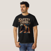Sicherheitsbär-Reiter-Fun-Shirt T-Shirt (Vorne ganz)