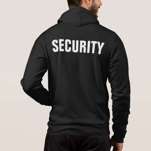 SICHERHEITSBEAMTE HOODIE (Rückseite)