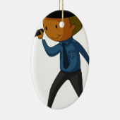 Sicherheitsbeamte Keramikornament (Rechts)
