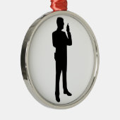 Sicherheitsbeamte Ornament Aus Metall (Rechts)