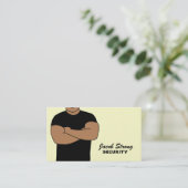 Sicherheitsbeamte-Visitenkarten Visitenkarte (Stehend Vorderseite)