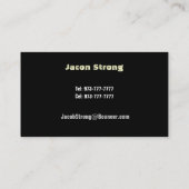 Sicherheitsbeamte-Visitenkarten Visitenkarte (Rückseite)