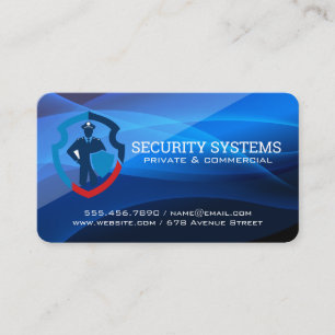 Sicherheitsbeamter Tech-Systeme Visitenkarte