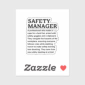 Sicherheitsbeauftragter Aufkleber (Blatt)