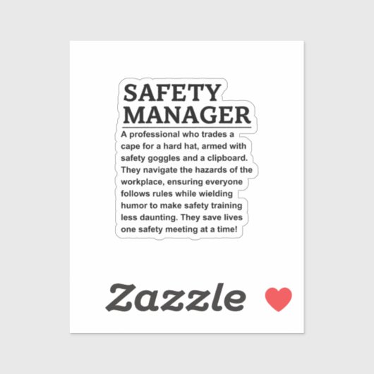 Sicherheitsbeauftragter Aufkleber (Blatt)