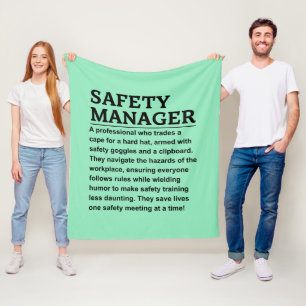Sicherheitsbeauftragter Fleecedecke