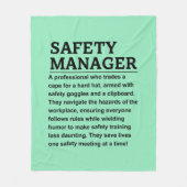 Sicherheitsbeauftragter Fleecedecke (Vorderseite)