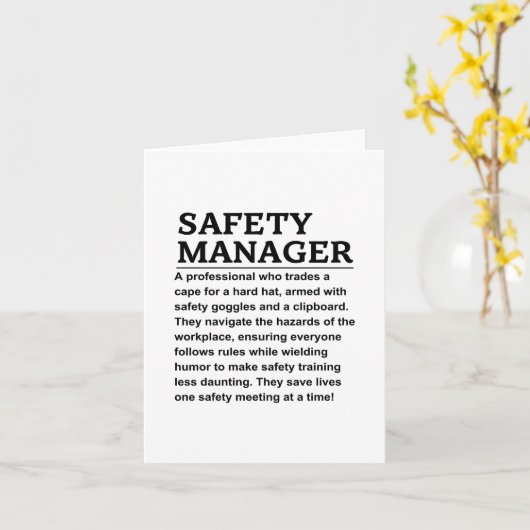 Sicherheitsbeauftragter Karte (Gelbe Blume)