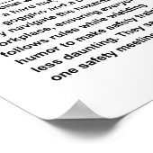 Sicherheitsbeauftragter Poster (Ecke)