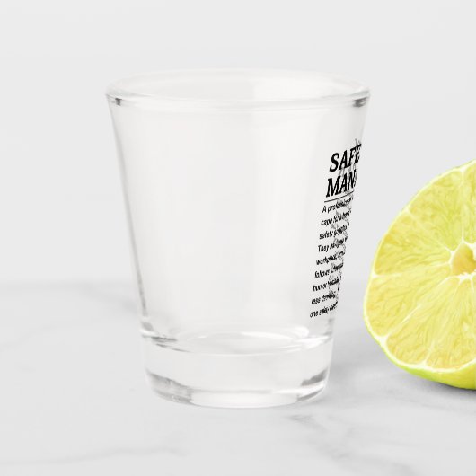 Sicherheitsbeauftragter Schnapsglas (Links)