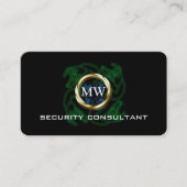 Sicherheitsberater, Schlangenköpfe, Goldring Visitenkarte (Vorderseite)