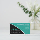 Sicherheitsberater-Visitenkarten Visitenkarte (Stehend Vorderseite)