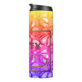 Sicherheitsbewusstsein Roter Text Gelbe Grenze Sic Thermosbecher (Nach rechts gedreht)