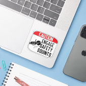 Sicherheitsblinzeln einschalten aufkleber (Laptop mit iPhone)
