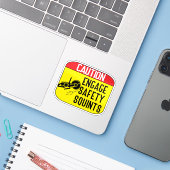 Sicherheitsblinzeln einschalten aufkleber (Laptop mit iPhone)
