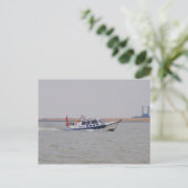 Sicherheitsboot Postkarte (Stehend Vorderseite)