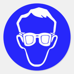 Sicherheitsbrille erforderlich Schild Runder Aufkleber