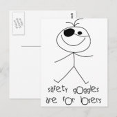 Sicherheitsbrille Postkarte (Vorne/Hinten)