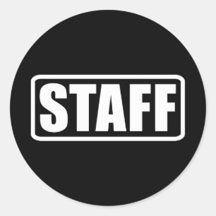 Sicherheitscrew-Ausrüstung für Eventpersonal Runder Aufkleber