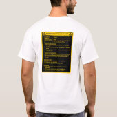 Sicherheitsdatenblatt MSDS - Frau T-Shirt (Rückseite)