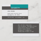 Sicherheitsdienst Visitenkarte (Vorne/Hinten)