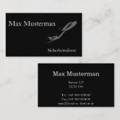 Sicherheitsdienst Visitenkarte (Vorne/Hinten)