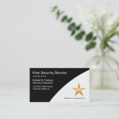 Sicherheitsdienst-Visitenkarten Visitenkarte (Stehend Vorderseite)