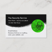 Sicherheitsdienste Cybersicherheit Visitenkarte (Vorderseite)