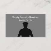 Sicherheitsdienste für leihglänzende Visitenkarten Visitenkarte (Vorderseite)