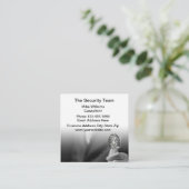 Sicherheitsdienste Moderne Fingerprint-Visitenkart Quadratische Visitenkarte (Stehend Vorderseite)