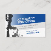 Sicherheitsdienste | Privatpolizei Visitenkarte (Vorderseite)