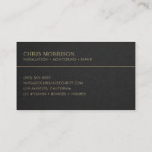 Sicherheitsdienste Visitenkarte (Rückseite)