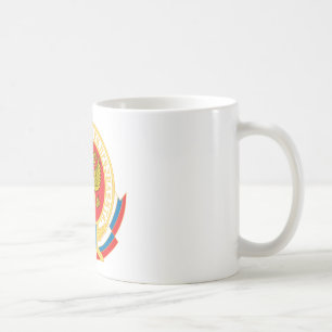 Sicherheitsemblem russischen Präsidenten Kaffeetasse