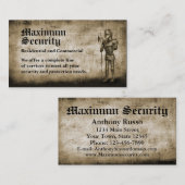 Sicherheitsfirma Visitenkarte (Vorne/Hinten)