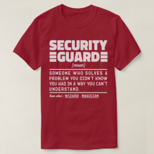 Sicherheitsgarde Noun Night Watchman Cooler Vater T-Shirt