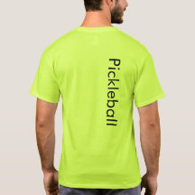 Sicherheitsgrün für Pickleball-T - Shirt