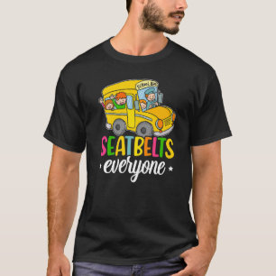 Sicherheitsgurte Alle Schulbusfahrer Skoolie Drive T-Shirt