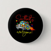 Sicherheitsgurte für jeden Autismus Awareness Magi Button (Vorderseite)