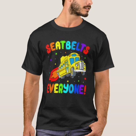 Sicherheitsgurte für jeden Schulbusfahrer zurück n T-Shirt (Vorderseite)