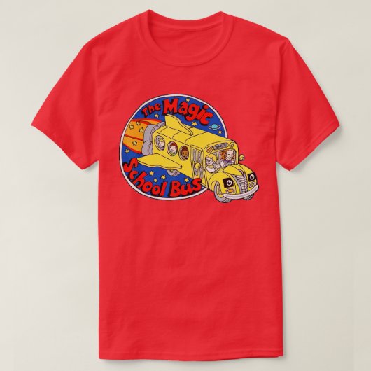 Sicherheitsgurte Jeder Funny Magic School Busfahre T-Shirt (Design vorne)