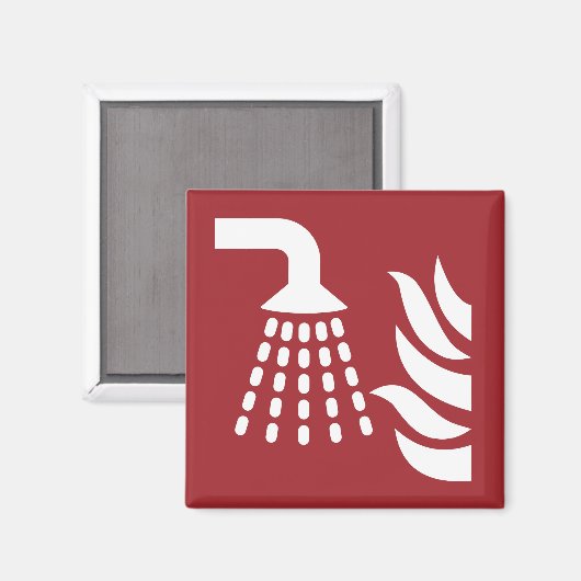 Sicherheitshinweis für den Wassernebel Magnet (Vorderseite/Rückseite)