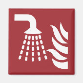 Sicherheitshinweis für den Wassernebel Magnet (Vorne)