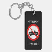 Sicherheitshinweise für Neugeborene Akryllischer S Schlüsselanhänger (Vorderseite links)