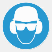 Sicherheitshülse Runder Aufkleber (Vorderseite)